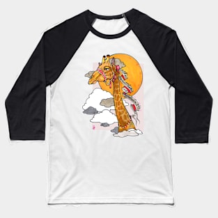 How's the weather up there? - tall giraffe shirt Baseball T-Shirt